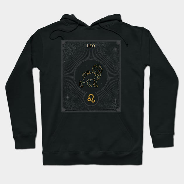 Leo | Astrology Zodiac Sign Design Hoodie by The Witch's Life